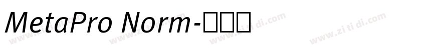 MetaPro Norm字体转换